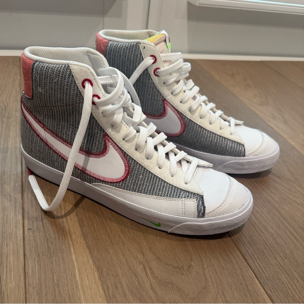Nike Blazer Mid Vintage 'White Gray Pink' Men's Sneakers